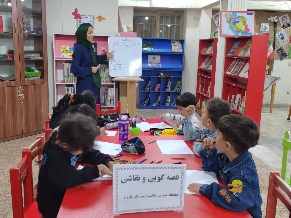 تجلی شور و نشاط کودکانه در کتابخانههای عمومی فاروج