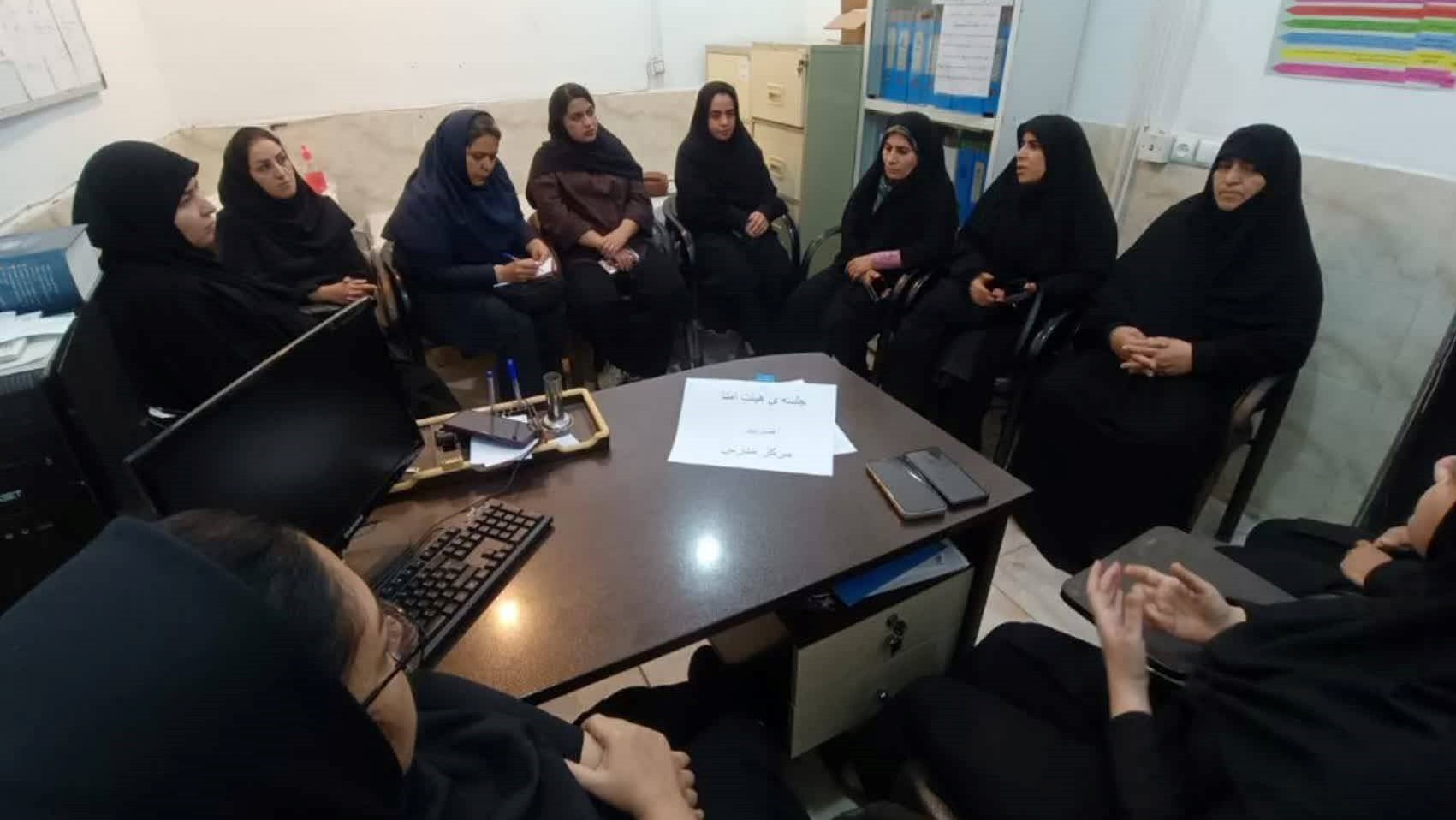 حضور مسئول کتابخانه غدیر دزفول در نشست همکاری با مرکز بهداشت کوی طالقانی و مدرس