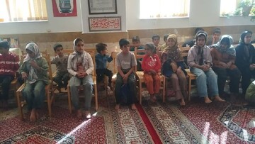 «بازدید کودکان و نوجوانان روستای زرجوع از کتابخانه بقیه‌الله‌الأعظم (عج) مزرعه‌نو»