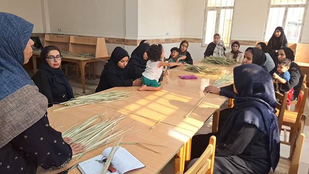 برگزاری کارگاه تخصصی آموزش حصیربافی در خرمشهر