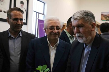 حضور وزیر فرهنگ و ارشاد اسلامی در کتابخانه روستای ارکان