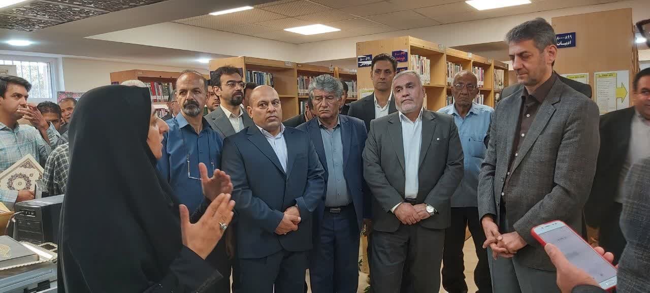 افتتاح کتابخانه عمومی اندیشه نوین چمگردان شهرستان لنجان با حضور مسئولان استانی و شهرستانی