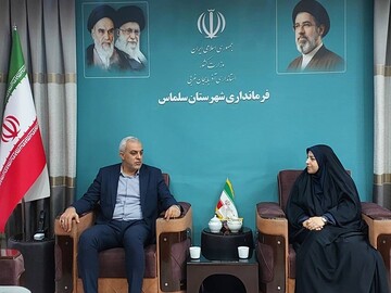 دیدار مدیرکل کتابخانه‌های عمومی آذربایجان‌غربی با فرماندار سلماس